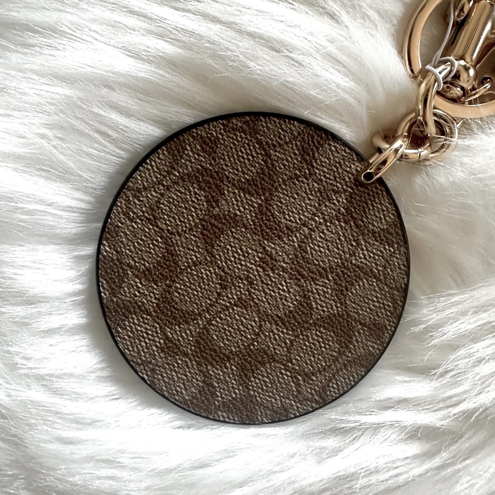 NEW Coach Bad Girls Club Bag Charm In Signature Canvas - Picture 7 of 10